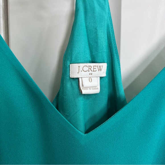 JCrew Womens Racerback Maxi Dress in Emerald Green, Size 0 - Picture 4 of 12